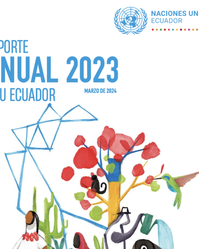 Imagen de la portada del Reporte anual de ONU Ecuador 2023