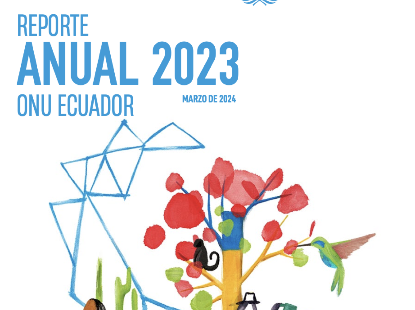 Imagen de la portada del Reporte anual de ONU Ecuador 2023