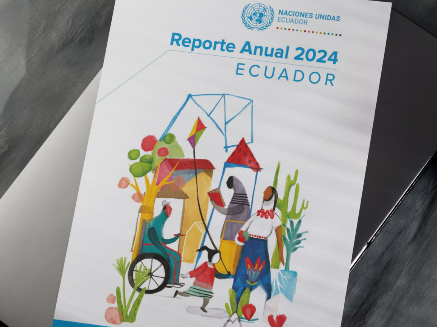 Imagen de la portada del Reporte 2024 de la ONU en Ecuador