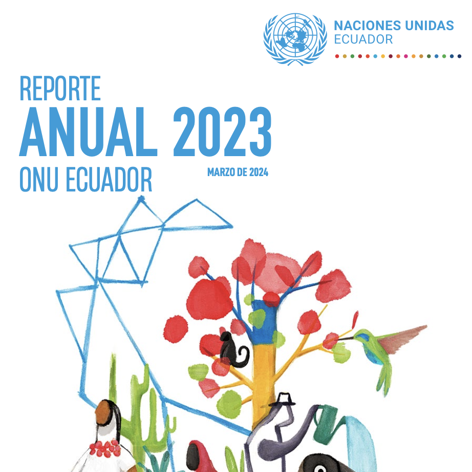 Imagen de la portada del Reporte anual de ONU Ecuador 2023