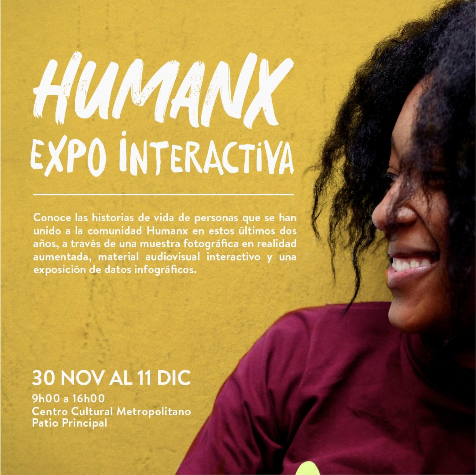 Invitación evento exposición interactiva Humano