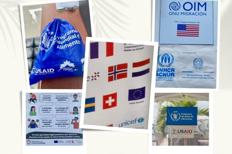 Imagen de los diversos donantes y socios que hacen posible el trabajo de la ONU en terreno