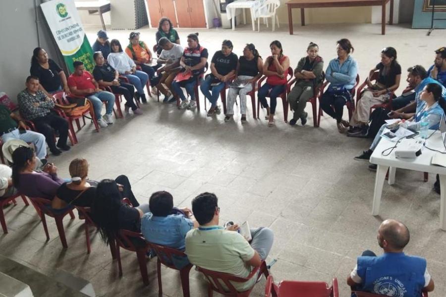 Reunión con defensores de derechos en frontera sur