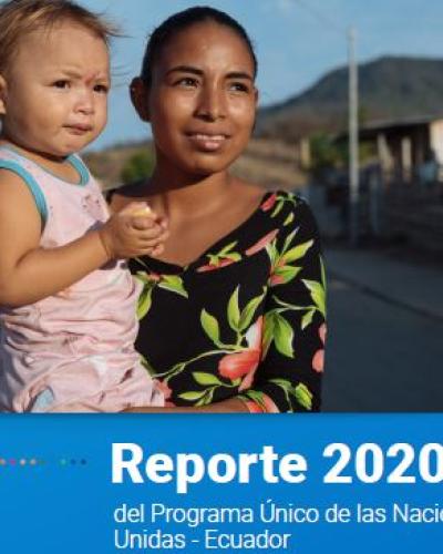Portada del Reporte 2020 de la ONU en Ecuador