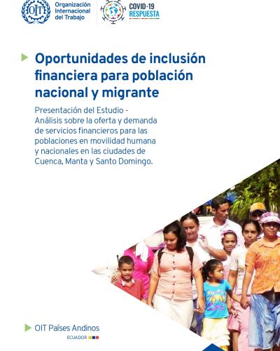 Portada del documento "Oportunidades de inclusión financiera para población nacional y migrante"