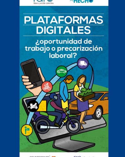 Portada del documento "Plataformas digitales: ¿oportunidad de trabajo o precarización laboral?"