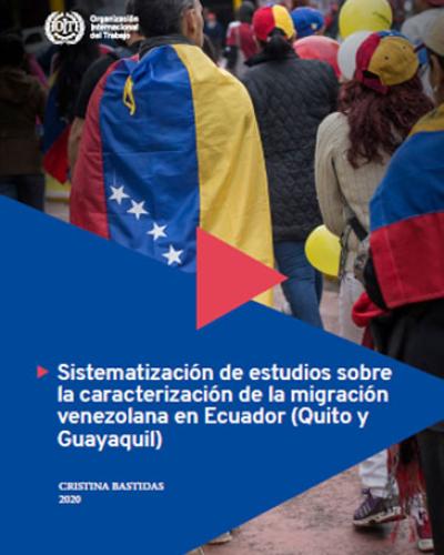 Portada del documento "Sistematización de estudios sobre la caracterización de la migración venezolana en Ecuador (Quito y Guayaquil)"