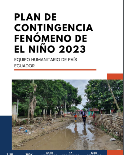 Portada Plan de Contingencia Fenómeno de El Niño 2023
