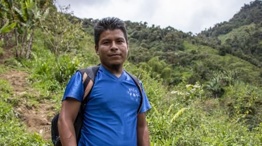 Imagen de Ramiro Rodríguez - Profesor Awá, en la selva