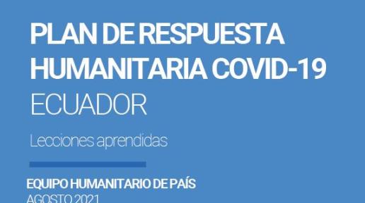 Detalle de la portada del documento de lecciones aprendidas del Equipo Humanitario País 2021