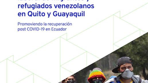 Portada del documento "Sectores económicos con potencial para la inclusión laboral de migrantes y refugiados venezolanos en Quito y Guayaquil"