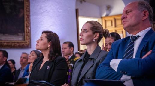 Imagen de La Coordinadora Residente de la ONU en Ecuador, Lena Savelli; Primera Dama de Ecuador, Lavinia Valbonesi; Embajador de la UE en Ecuador, Charles-Michel Geurtz, en el lanzamiento de Spotlight 2.0